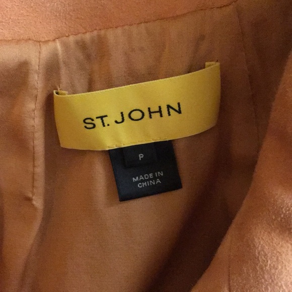 HOST PICK St. John Goat Suede Jacket Silk Lined S! - Picture 5 of 8